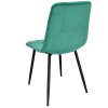 Bársony étkezőszék PIADO zöld