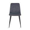 Bársony étkezőszék Wizz sötétszürke 1