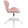 Bársony forgószék ENDO rózsaszín 5