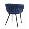 Bársony étkezőszék ORION - sötétkék
