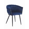 Bársony étkezőszék ORION - sötétkék