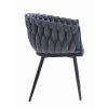Bársony étkezőszék ORION - sötétszürke