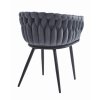 Bársony étkezőszék ORION - sötétszürke
