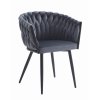 Bársony étkezőszék ORION - sötétszürke