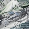 DAVOS Bársonyfüggöny növényi mintával - zöld