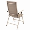 2 db bézs kerti összecsukható szék készlet 3