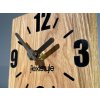 Fából készült asztali óra SQUARE TOAK 2