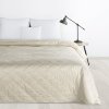 Bársonyos ágytakaró LUIZ fényes mintával - krémszínű (Dobási méret (szélesség x hossz) 170x210 cm)