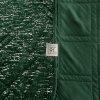 Bársonyos ágytakaró LUIZ fényes mintával - sötétzöld (Dobási méret (szélesség x hossz) 170x210 cm)