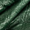 Bársonyos ágytakaró LUIZ fényes mintával - sötétzöld (Dobási méret (szélesség x hossz) 170x210 cm)