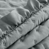 Ágytakaró fodros szegéllyel LIBI3 ezüst (Dobási méret (szélesség x hossz) 170x210 cm)