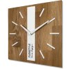 354479 elegantne drevene hodiny dub klasik sq 30cm biele