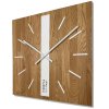 354488 elegantne drevene hodiny dub klasik sq 50cm biele