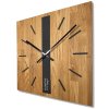 354491 elegantne drevene hodiny dub klasik sq 50cm cierne