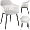 355304 plastova zahradna stolicka cornido biela