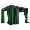 Kerti függöny pavilonhoz, oszlopokra szerelve ZMOS 08 sötétzöld