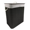 Fekete bambusz szennyestartó kosár 100l 4