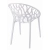 Műanyag étkezőszék ALBERO fehér4