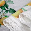 357524 5 kuchynska zaclonka cloe zdobena citronovou potlacou a cipkou 150 x 90 cm