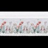 357509 6 kuchynska zaclonka nemezja zdobena kvetinovou potlacou a cipkou 150 x 30 cm