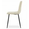 Bársony étkezőszék KARA - bézs (Székek száma 1 darab)