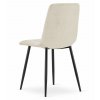 Bársony étkezőszék KARA - bézs (Székek száma 1 darab)