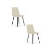Bársony étkezőszék KARA bézs 2