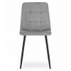 Bársony étkezőszék KARA - szürke (Székek száma 1 darab)