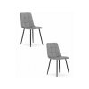 Bársony étkezőszék KARA szürke 2