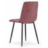 Bársony étkezőszék KARA - sötét rózsaszín (Székek száma 1 darab)