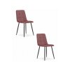 Bársony étkezőszék KARA sötét rózsaszín 2