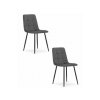 Bársony étkezőszék KARA sötétszürke 2