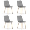 Étkezőszék, láva, világos szürke, bükk fém lábakkal, 4 db