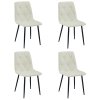 LIBRA krémszínű étkezőszék fekete lábakkal 4 db