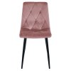 LIBRA étkezőszék - rózsaszín, fekete lábakkal (Székek száma 1 darab)
