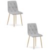 Étkezőszék LIBRA világos szürke bükk fém lábakkal 2 db