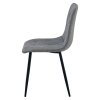 LIBRA étkezőszék - sötétszürke, fekete lábakkal (Székek száma 1 darab)