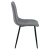 LIBRA étkezőszék - sötétszürke, fekete lábakkal (Székek száma 1 darab)