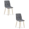 Étkezőszék LIBRA sötétszürke, fém lábakkal, bükkfa 2 db