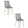 Étkezőszék LIBRA szürke bükk fém lábakkal 2 db