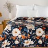 FIORA ágytakaró virágmintával (Dobási méret (szélesség x hossz) 170x210 cm)