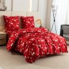 Karácsonyi ágyneműhuzat PGJ 35 piros színben, szarvas mintával 2