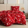 Karácsonyi ágyneműhuzat PGJ 35 piros színben, szarvas mintával 1