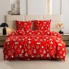 Karácsonyi ágynemű PGJ 22 pirosban mézeskalács mintával