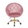 Elegáns forgószék RUNDO rózsaszín 3