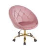 Elegáns forgószék RUNDO rózsaszín 4