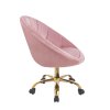 Elegáns forgószék RUNDO rózsaszín 5