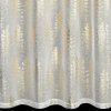 362963 5 biela vianocna zaclona s lesklou zlatou potlacou elsa 140x250cm