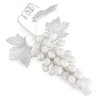 364238 vianocna dekoracia hrozno 552 v bielej farbe 35 x 12 cm 6 kusov