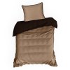 Exkluzív ágynemű LUNARA világosbarna - barna (Az ágynemű mérete szélesség x hosszúság: 140x200cm + 1 db 70x80 cm)